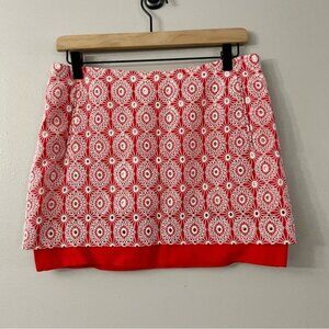 Diane Von Furstenberg Embroidered Lace Mini Skirt